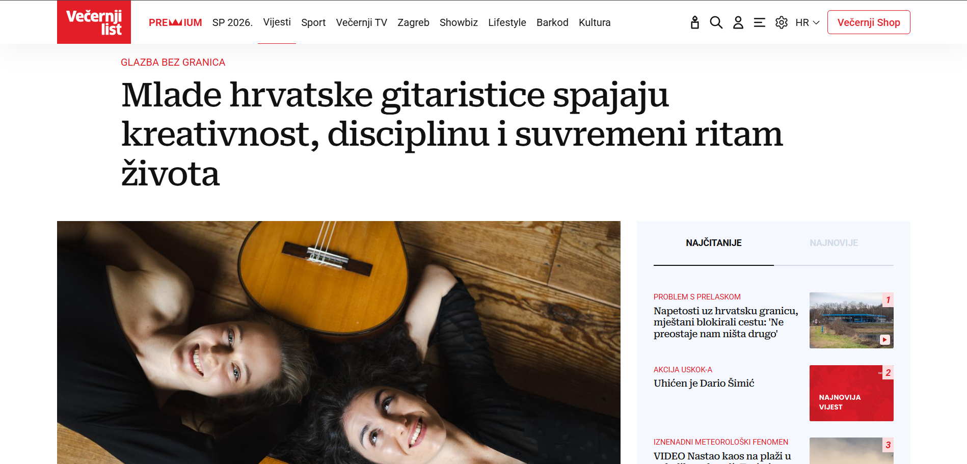 Interview: Večernji list