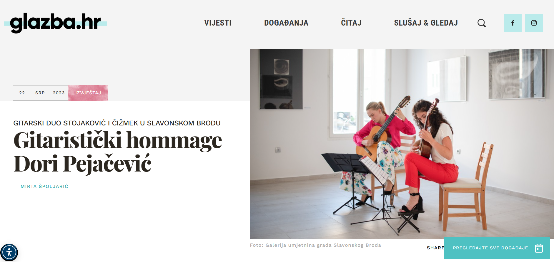 glazba.hr: Guitarists’ hommage to Dora Pejačević